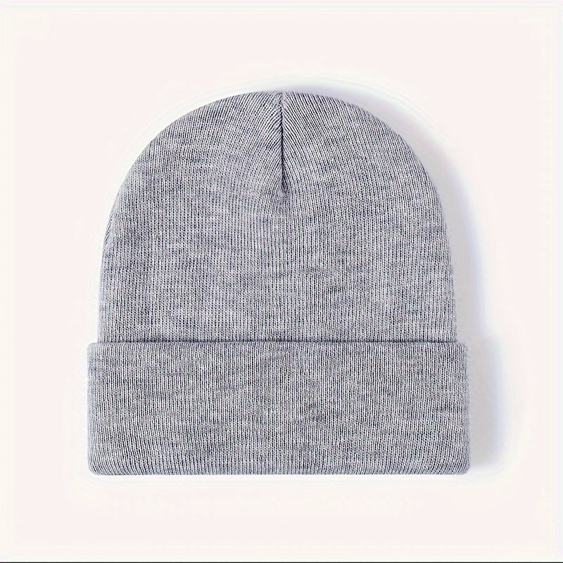 Autumn Winter Wool Knitted Hat Plus Velvet Warm Hat