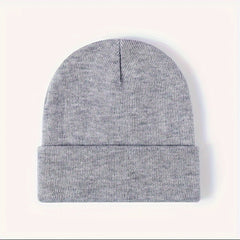 Autumn Winter Wool Knitted Hat Plus Velvet Warm Hat