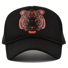 Men's Tiger Graphic Mesh Baseball Cap