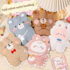 Cartoon Plush Hot Water Bag Teddy Soft Hand Warmer Office Outdoor Activities