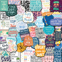 50pcs Motivational Stickers For Adults Inspirational Water Bottle Stickers