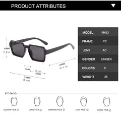 Classic Square Frame Men's Sunglasses