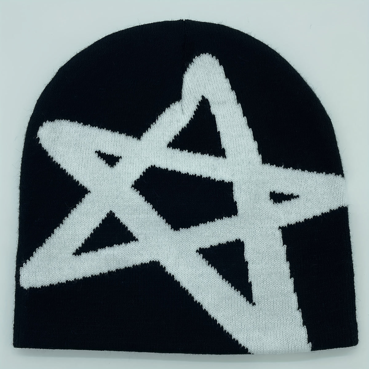 Y2K Knitted Hat Pentagram Winter Outdoor Sports Hat