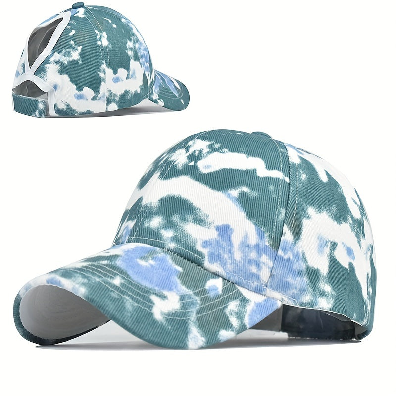 Tie Dye Cotton Baseball Cap Candy Casual Sunscreen Sports Hat