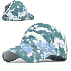 Tie Dye Cotton Baseball Cap Candy Casual Sunscreen Sports Hat