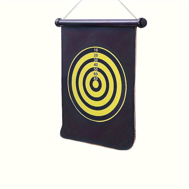 Double Sided Magnetic Dart Board with 4 Darts Set