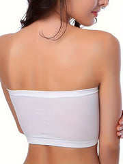 2pcs Seamless Strapless Bandeau Bras Soft Stretch Lingerie & Underwear
