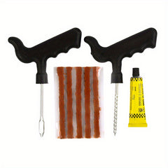 8pcs Large Tire Repair Kit Outdoor Emergency Motorcycle Vacuum Maintenance
