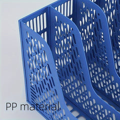 12pcs Four-way File Column Desktop File Holder Clip Dark