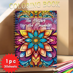 Spiral Bound Coloring Book for Teens and Adults 30 Unique Patterns