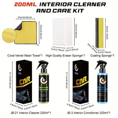 Car Interior Cleaner & Conditioner Kit - 200ML