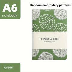 Embroidery Linen Cloth Journal Book Diary Thick Student Office