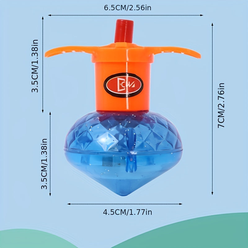 Luminous Torsion Ejection Top Toy with Random Design
