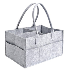 Gray Nursery Storage Box for Baby's Diapers, Nursery, Car