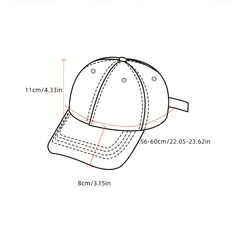Letter Embroidery Cotton Baseball Cap Solid Hip Hop Sun Hat