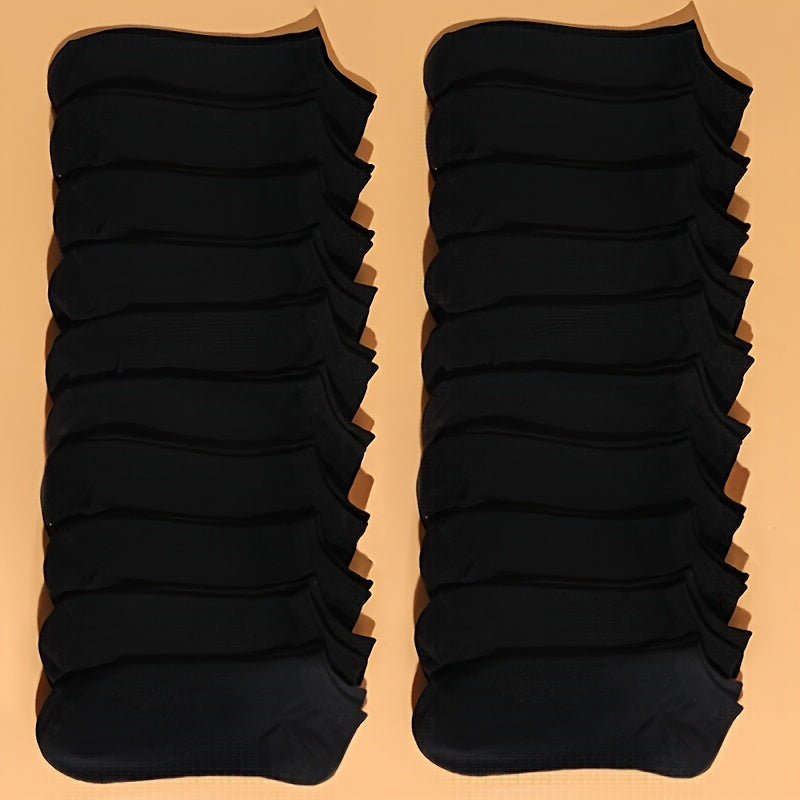 30 Pairs Women's Low Cut Ankle Socks Soft & Lightweight Solid Stockings
