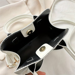 Bowknot Decor Shoulder Bag Minimalist Satchel Bag