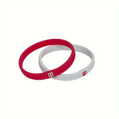 2pcs Sports Silicone Bracelets With Letters