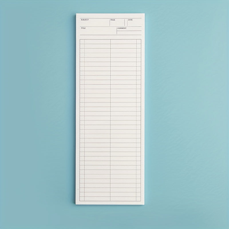 50sheets Long Notebook Planner Notepad Student Portable Pocket Memo Pad