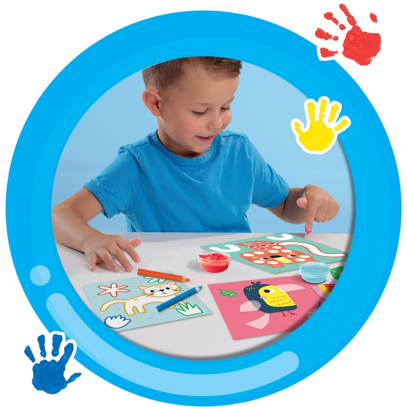 3-in-1 Fingerpainting Colouring Set