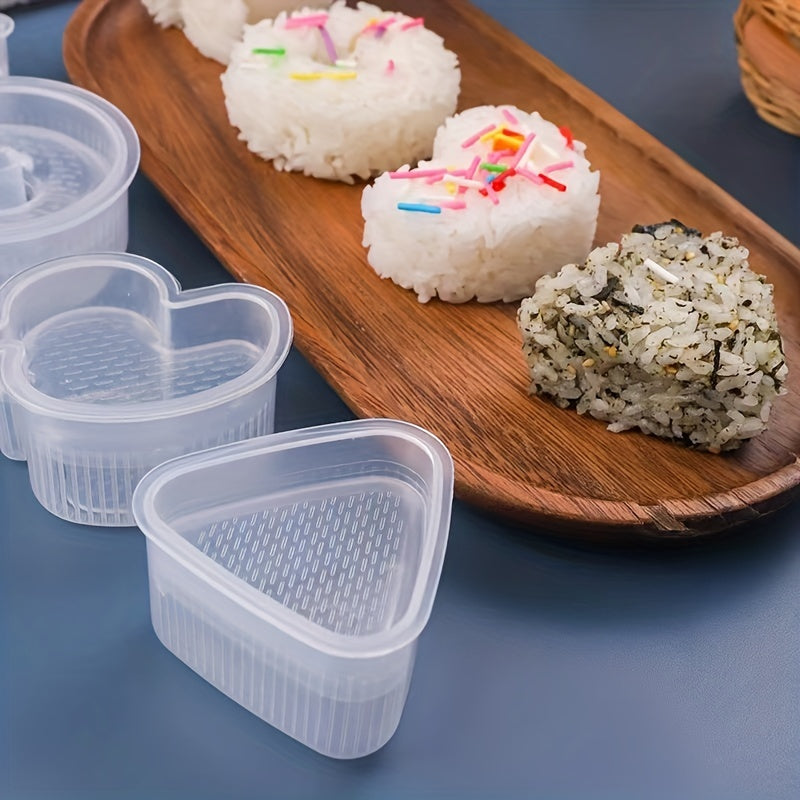 Japanese Onigiri Mold Set - Sushi Makers for Bento Box