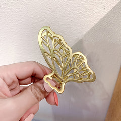 4pcs Butterfly Hair Clips Non Slip Rose Golden Thick Hair Thin Hair Claw