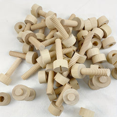 Wooden Screw Toy Set Matching Activity for Kids