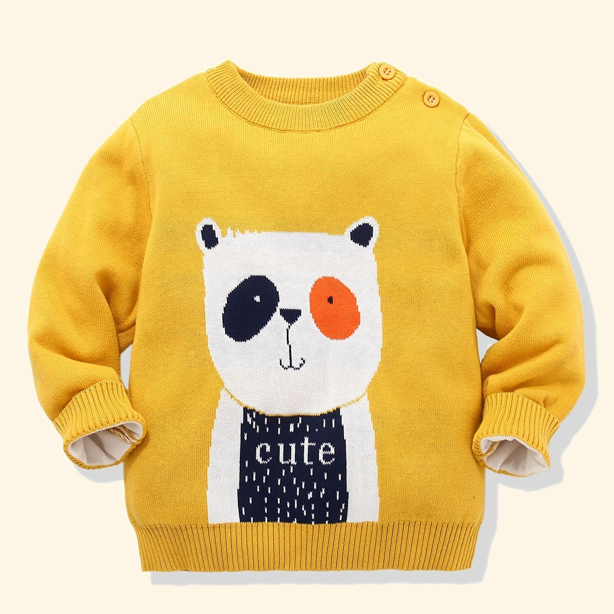 Baby Boys Cartoon Series Sweater Baby Animal Jacquard Top Kids Pullover