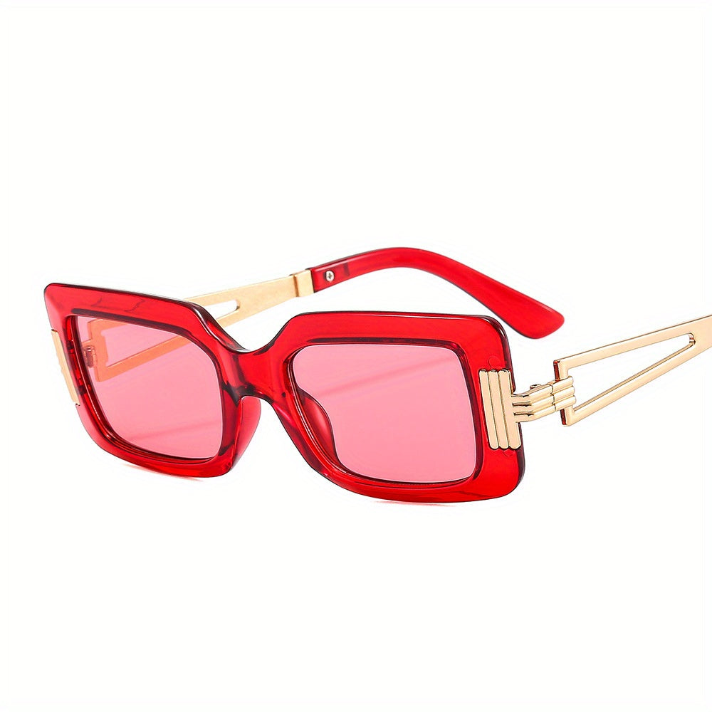Y2K Square Sunglasses Metal Glasses UV400
