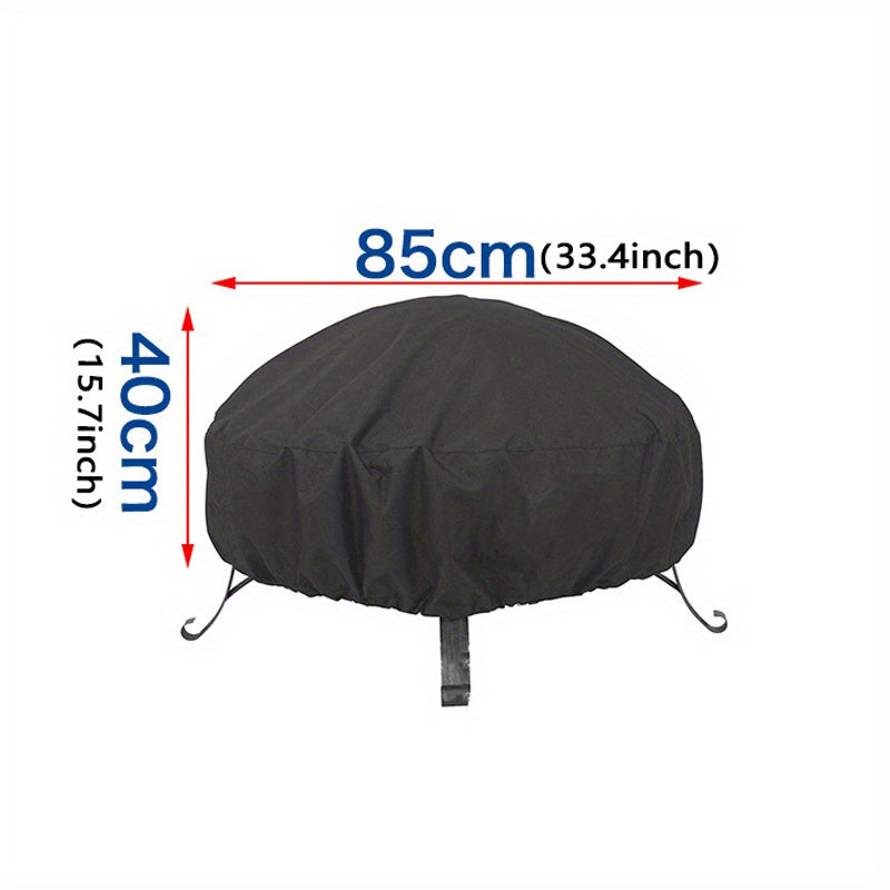 Waterproof Round Fire Pit Cover Full Coverage Patio Fire Pit Cover
