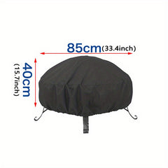 Waterproof Round Fire Pit Cover Full Coverage Patio Fire Pit Cover