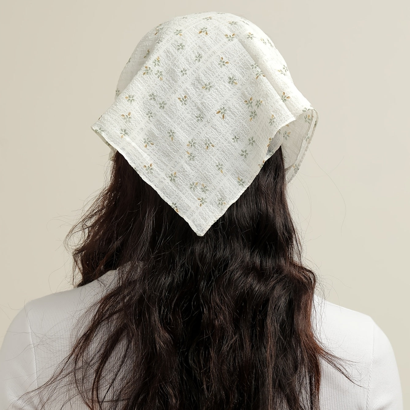 Floral Print Hair Bandanas Headscarf Women Hairbands Fabric Headwrap
