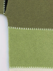  Colorblock Round Neck Stretch Jumper