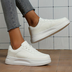 Women's Solid Board Shoes Thick Bottom Sports Shoes