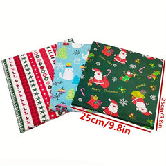 Christmas Style Patchwork Cloth Head Cloth Set 25 9 8 9 8in Cotton Printed Cloth