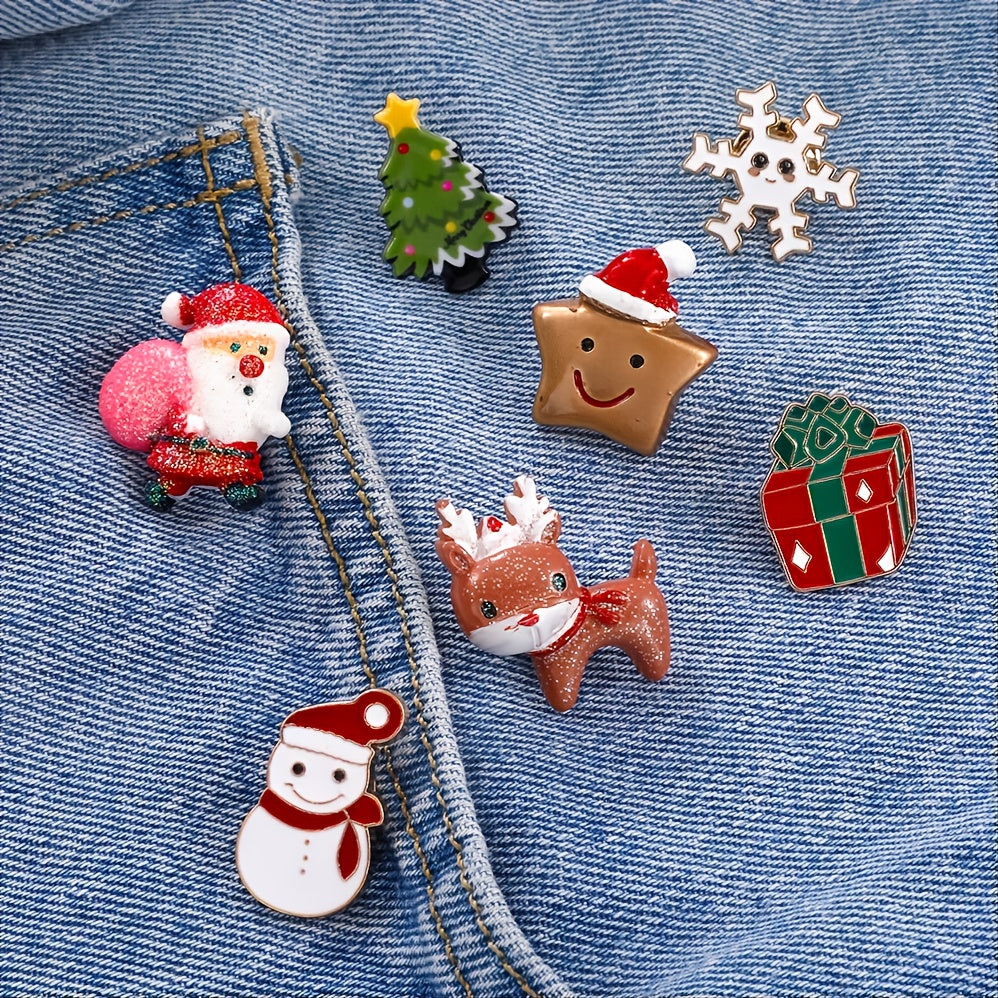 Men's Christmas Red Pin - Festive Holiday Style