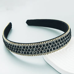 Rhinestone Headband Glitter Wide Headdress Hair Accessories