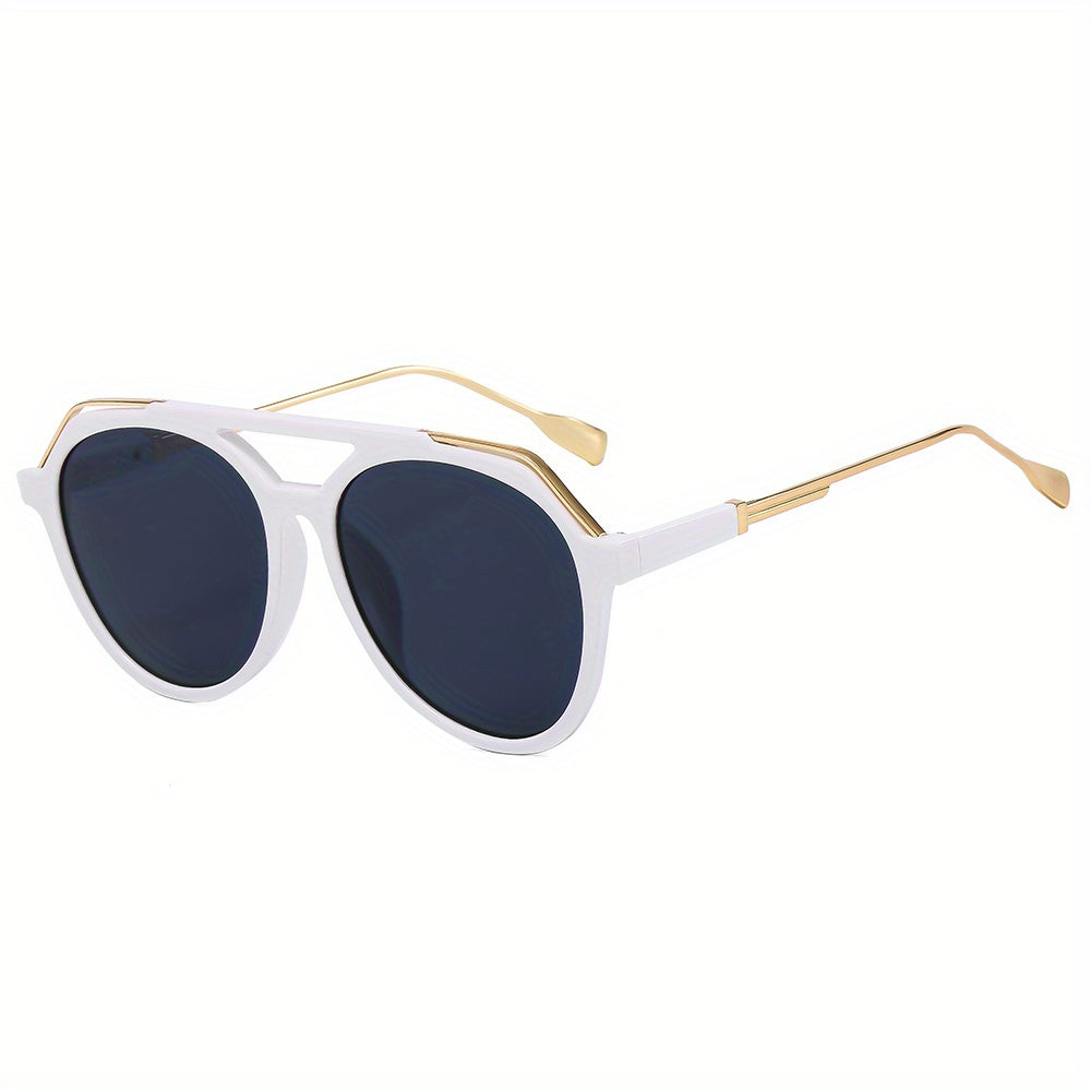 Men's Retro Sunglasses Street Style Double Beam Glasses