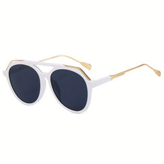 Men's Retro Sunglasses Street Style Double Beam Glasses