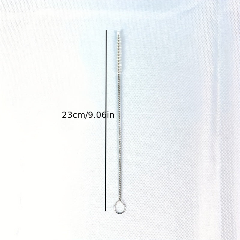 304 Stainless Steel Straw Brush Functional Cleaning Brush