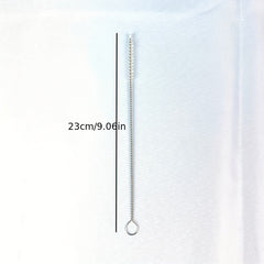 304 Stainless Steel Straw Brush Functional Cleaning Brush
