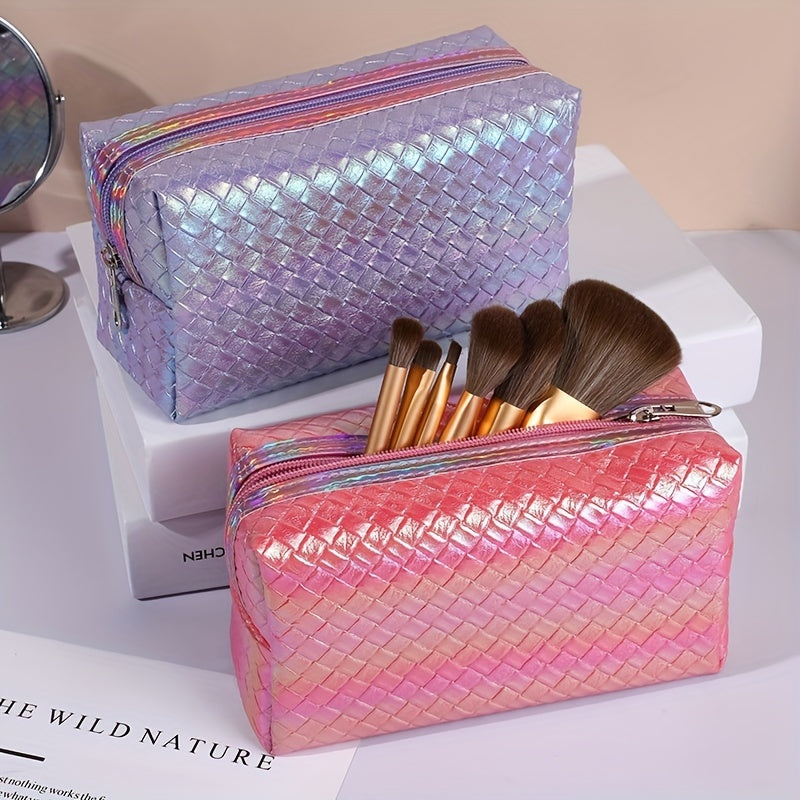 Laser Makeup Bag Zipper Storage Bag Toiletry Wash Bag