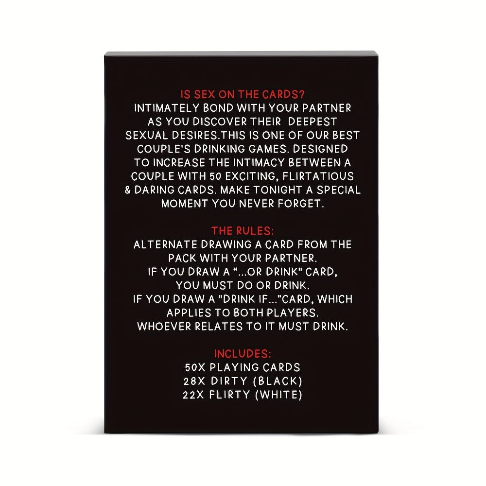 Drunk Card Game For Couples - Perfect Date Night - 50 Cards