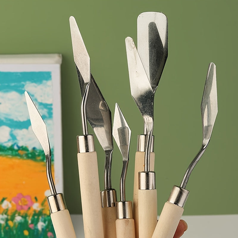 Stainless Steel Painting Scraper Palette Art Tools