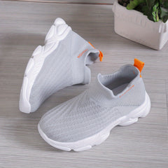 Boys Slip On Sneakers Breathable Woven Shoes for Outdoor Activities