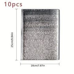 10 Pcs Aluminum Foil Insulated Food Storage Ice Bag Picnic Bags