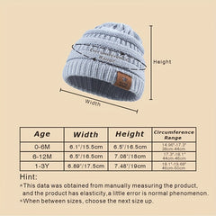 3pcs Sport Windproof Knit Winter Beanie Hat Boys Girls