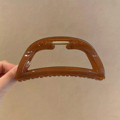 Crescent Shaped Hair Clip Shark Claw Ponytail Holder Women Girls Hair Accessory