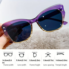 Cat Eye Sunglasses Y2K Men Women Hip Hop Glasses
