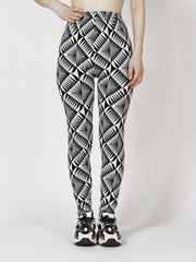 Casual Stretchy Allover Print Skinny Leggings